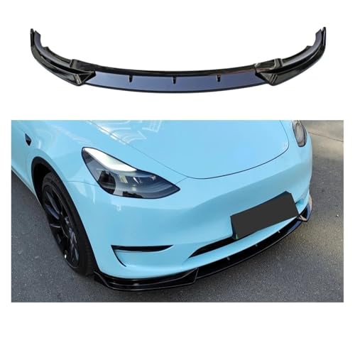 Divisor de parachoques para Tesla Model Y 2019-2023 texturizado carbono 5