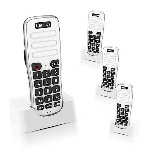 Chtoocy Intercoms Wireless for Home, 1 Mile Long Range for House Business Office, Handheld Room to Room Communication System, Rechargeable Loud & Clear 10-Channel Anti-Interference Intercom System