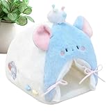 Puppenzeltbett aus Baumwolle - Puppenhausbett | Spielzeugbetten – für den Innenbereich, Zuhause, Kinderzimmer, Schlafzimmer, Wohnzimmer, fantasievolles Spielen, Desktop-Display für Kinder und Mädchen,