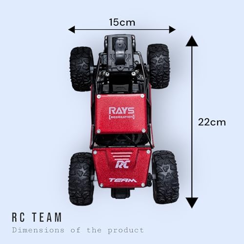Image of Amigo Off Roader Rechargeable Remote Control Monster Truck| Toy Cars for Boys | Lithium Battery | Toys for Kids 5 Years 5+ | Remote Control Car for Kids | Made in India, Red