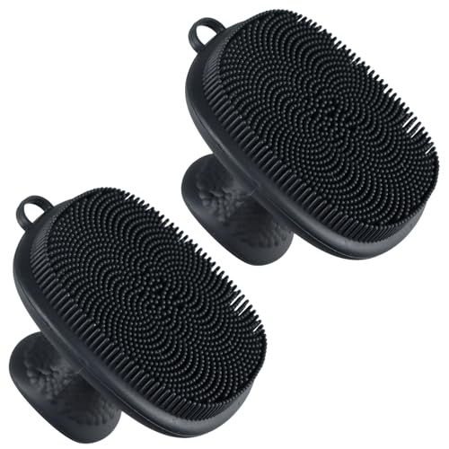 Weiche Silikonbürste für Gesichtsreinigung, Hautpflege Werkzeuge mit Weichen Noppen, Gesichtswaschgerät mit Extra Weichem Silikon, Rückständen Gesichtsbürste zur Entfernung von Mitessern