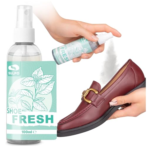 SULPO Desodorante y ambientador para calzado de 100 ml, eficaz neutralizador de olores y sudor, secado rápido, sin alcohol, para zapatillas de trabajo y deportivas