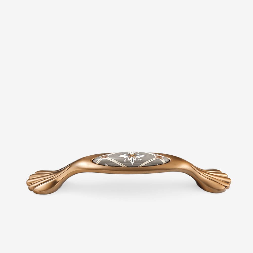 Boutons et poignées de tiroir gris vintage en céramique premium pour buffet et cuisine