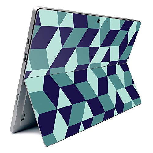 Image of MightySkins Carbon Fiber Skin for Microsoft Surface Pro 7 - Geo Tile | Textured Carbon Fiber Finish | Easy to Apply, Remove, and Change Styles | Made in The USA
