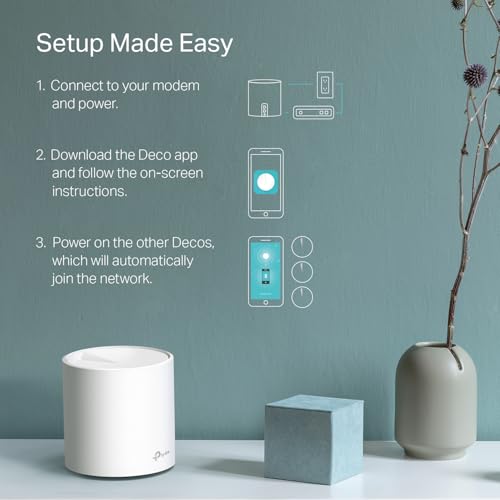 TP-Link Deco WiFi 6 Mesh System(Deco X20) - Covers up to 5800 Sq.Ft. , Replaces Wireless Routers and Extenders(3-Pack, 6 Ethernet Ports in total, supports Wired Ethernet Backhaul) - Image 6