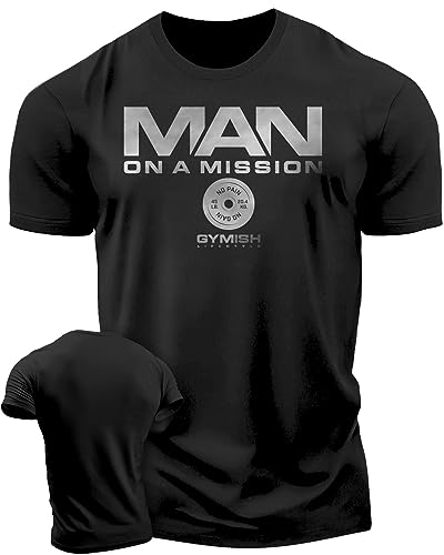 Man On A Mission Men Gym Workout T-Shirt for Intense Fitness Training