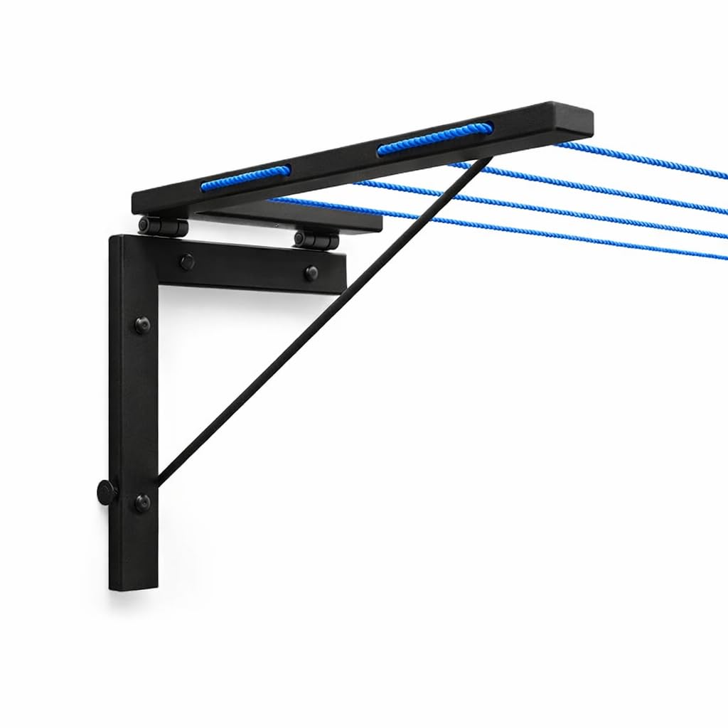 Generic Wall-Mounted Clothes Drying Stand, Black - Image 1