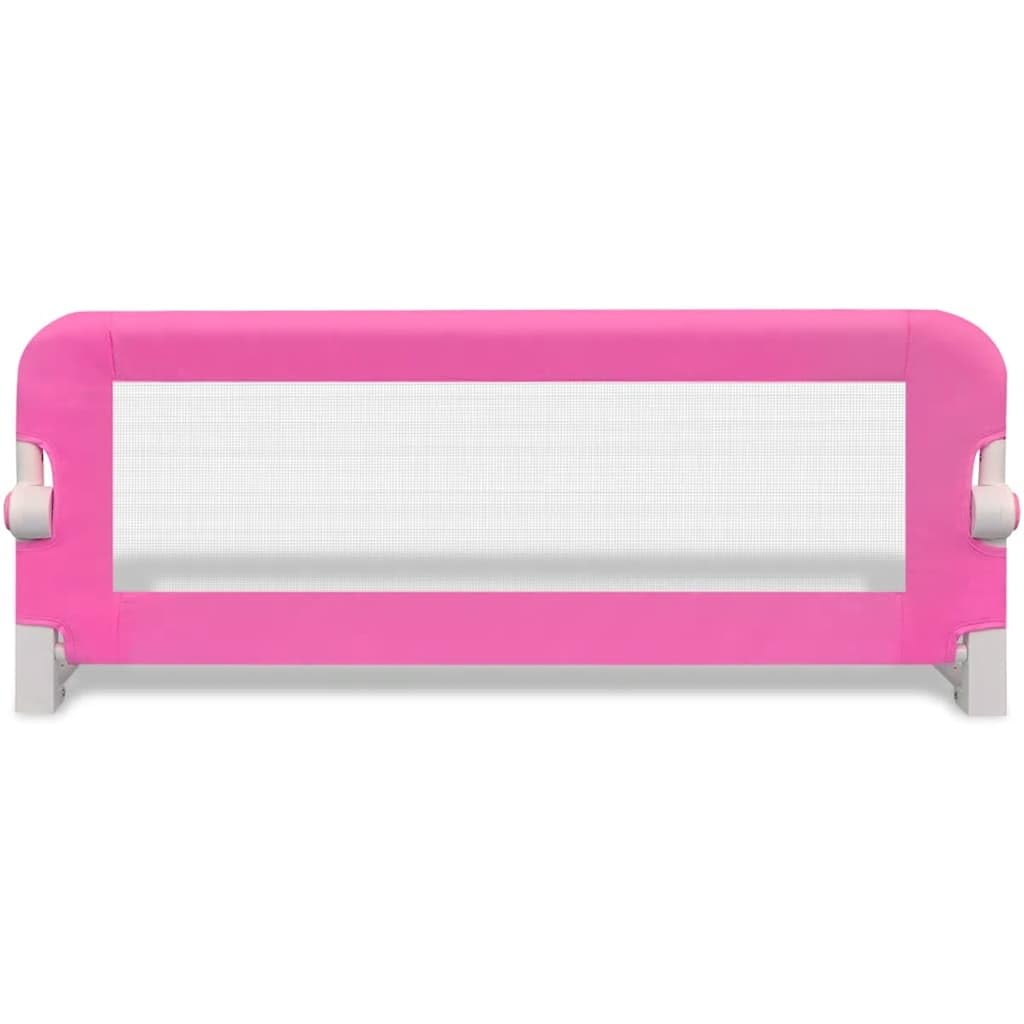 Kleinkind Sicherheit Bettgitter 102x42 cm Rosa, klappbar, atmungsaktiv, höhenverstellbar mit Bettschutzgitter, Rausfallschutz für Kinderbett, Elternbett, Familienbett