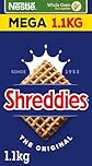 Nestlé Cereals - Shreddies Breakfast Cereal - Bitesize Wholegrain Wheat Cereal - The Original - High Fibre, 5 Vitamins & Iron - 1.1kg