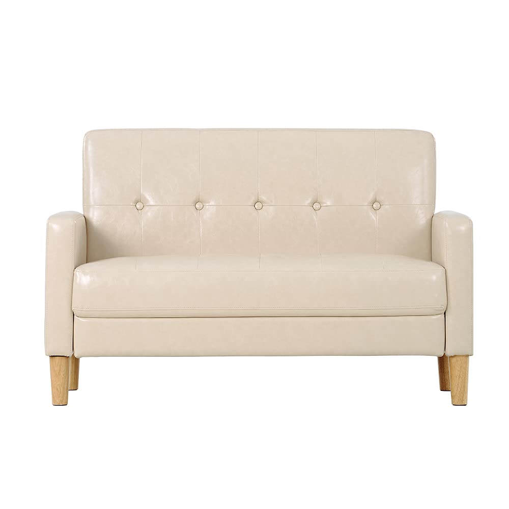 Amazon｜オーエスジェイ(OSJ) ソファー 2人掛け 肘付き 天然木脚 幅約