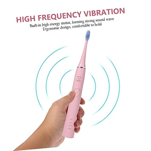 FRCOLOR Zahnbürste Elektrisch Schallzahnbürste Mit Reinigungsmodi Für Tägliche Zahnreinigung Tiefenputzend Griff Einfach Anzuwenden – Bild 4