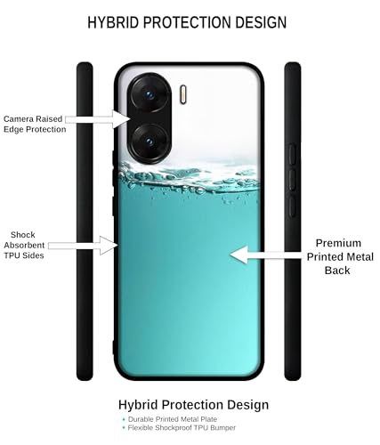 Image of Half Fill Design Premium 2D Printed Metal Back Case Cover for Vivo V29E 5G