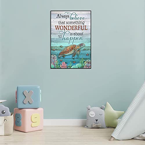 Sea Turtle Stamped Cross Stitch Kits - Needlepoint Counted Cross Stitch Kits For Beginners Adults Animals Patterns Inspirational Dimensions Embroidery Kits Arts Crafts Home Decor 11Ct Without Frame #TOP3