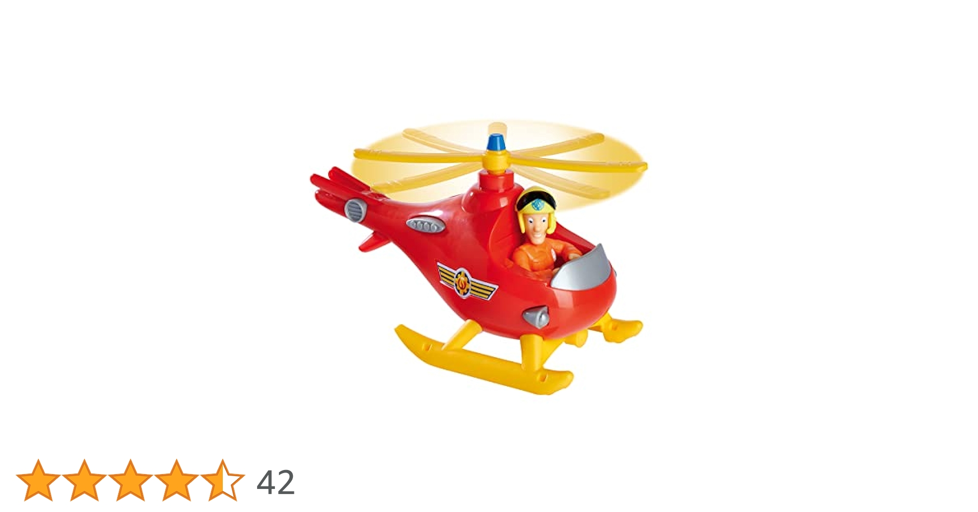 Figurine Sam Le Pompier Simba - Hélicoptère Wallaby Avec Tom Thomas 7cm - Jouet 3+ Ans