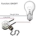 MECCANIXITY Pull Chain Switch On-Off Speed Replacement ZE-109 for Ceiling Fan Lamp Light Clear Bronze Pack of 3