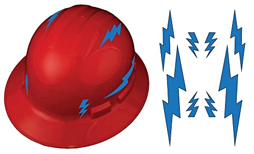 Kit réfléchissant bleu éclair pour casque de chantier visibilité de nuit
