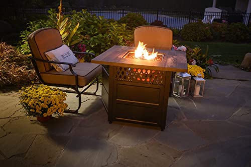 Dualheat By Endless Summer, The Harris, 38" Square Propane Gas Outdoor Fire Pit/Patio Heater #TOP2