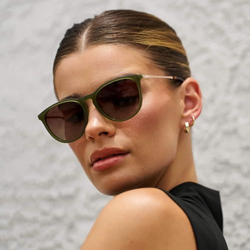 Image of WearMe Pro Round Polarized Sunglasses for Women - UV400 Protection, Lightweight Frame, Vintage Retro Style