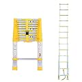 Telesladder Compact Retractable Ladder Climb, Folding Anti-Pinch Loft Ladder for Home DIY High Voltage Equipment, Multi-Purpose Telesladders/5M/16.4Ft