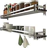 ✔️Sicher und robust: Die Tragfähigkeit ist groß, wir machen das Experiment, die Tragfähigkeit beträgt 30kg+heben Sie die Leitplanke an, um zu verhindern, dass Gegenstände herunterfallen.