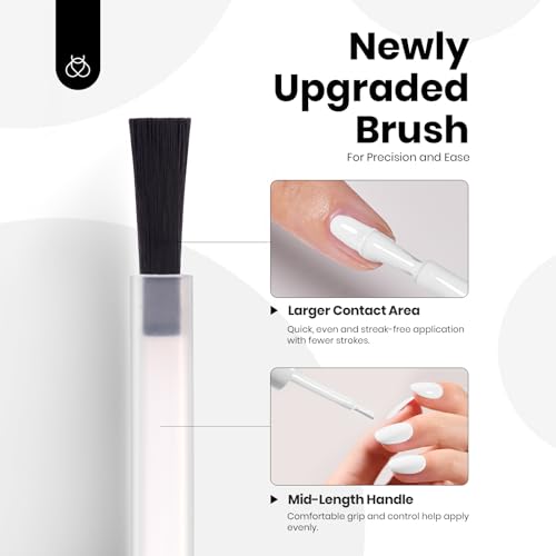 Image of Beetles Fall Gel Polish Set - 6 Colors 15ml Full Size Hema-Free Brown Burgundy Black White Red Nude Soft Classics Polish Soak Off Uv Led Lamp Nail Art Salon Colorful Bottle Manicure
