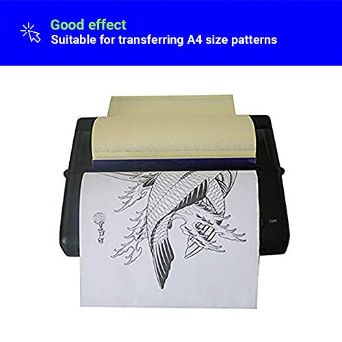 Black Tattoo Stencil Machine, Tattooing Thermal Printer Copier, A4 A5 Transfer Stencil Paper Copier for Tattooing Artists 【5-8 Days Deliver】