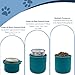 DORUI Original Canned Dog Food Storage Container | Silicone Can Cover Pet Food Sealer | BPA Free, Airtight, Dishwasher & Freezer Safe (2 Pcs Dark Blue)