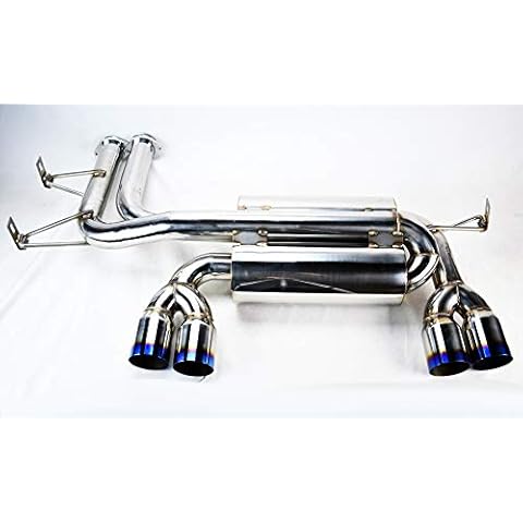 Quad 3" Titanium Burn Tips Axle Back Exhaust Mufflers for BMW M3 E46 01-06 Cover