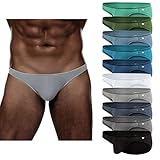 AMERICAN HEAVEN Men's 10 Pack Cotton Rayon Stretch Comfort Pouch Sport Bikini Underwear (Small, 10 Pack - Solid Core Assorted Colors)