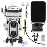 GoaMotors EBZ6500 Carburetor Kit for RedMax Backpack Blower EBZ7001 EBZ5150 EBZ5100 EBZ5150RH EBZ5100RH EBZ6500RH EBZ7001RH EBZ8001 EBZ8001RH EBZ6500 With Air Fuel Filter #848H108100, 505183101