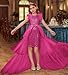 GRACE KARIN Little Girls Dress Size 6 Sequin Party Formal Dress for Girls Fashion Birthday Pageant Banquet Prom Dress Rose Red