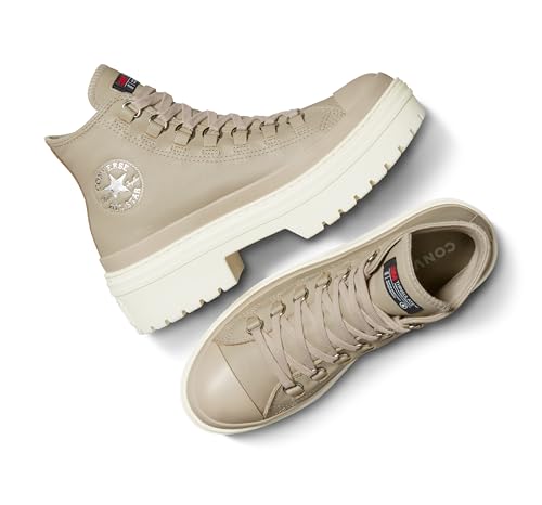 Converse Women's Chuck Taylor All Star Lugged Heel WP, Papyrus/Papyrus/Egret, 7