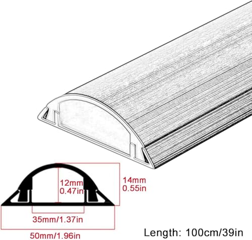 Cache-câble de sol robuste pour sécuriser la maison et la cour