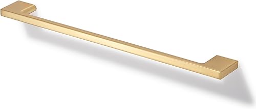 TUNNY Paquete de 5 manijas clásicas de gabinete, 1010.079 in de distancia entre tornillos, manijas de muebles de oro cepillado para armarios de