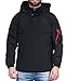 ALPHA INDUSTRIES Herren Anorak Embroidery Logo Baby Jacke, Black, M