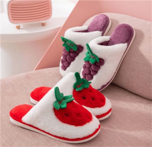 Nevka Fuzzy Fruit Slipper for a Kawaii Winter Fluffy Comfort with Adorable Design Thick Plush Warm Cute Aesthetic Delight4