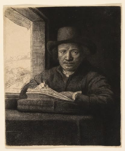 Art mural Rembrandt autoportrait décoration chambre sereine