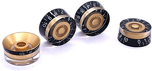 Boutons de volume et de tonalité pour guitare finition soignée pour axe 6mm