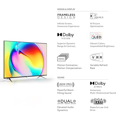 Image of acer 126 cm (50 inches) Super Series 4K Ultra HD Smart QLED Google TV AR50QDXGU2875AT (Black)