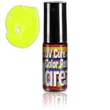 SOLAREZ Colors ~ UV Cure FLUORESCENT CHARTREUSE Semi-Translucent Resin (5 gm) w/brush applicator - Fly Tie Hot Spots, Trigger Points, Hobby, Crafts, Jewelry, Artwork, Metals, Wood, Plastic, Acrylics