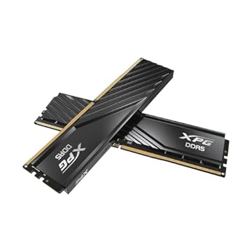 ADATA Lancer Blade 16 GB (2 x 8 GB) memória DDR5 UDIMM, 6000 MHz, RAM para jogos, ECC, PMIC, dissipador de calor de baixo perfil, jogos, suporta Intel XMP 3.0 e AMD Expo, overclocking estável, preto