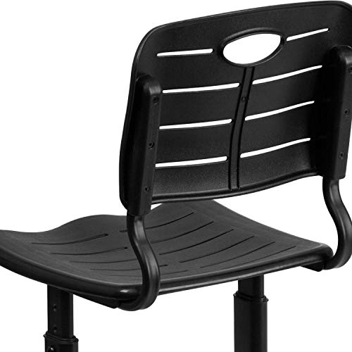 Flash Furniture Adjustable Height Black Student Chair With Black Pedestal Frame #TOP7