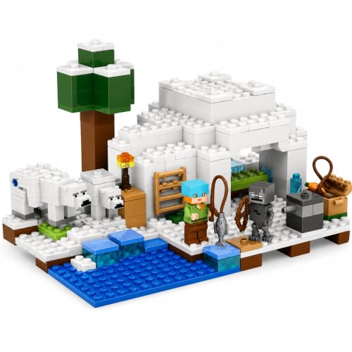 Image of Yashoni Building Blocks Toy Set for Kids | DIY STEM Construction Bricks with Mini Figures, Creative Models & Educational Play Set| Blocks Game (278, The Ice House)