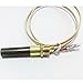 METER STAR 750mV Thermopile Generator Replacement - 24” Glass Fiber Wire for Gas Fireplaces, Water Heaters & Fryers, Compatible with Heatilator, Empire DV Models & PITCO 60125501/10002264