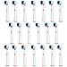 im77r 20 recharges Brosse électrique pour Oral-B, Compatible avec Oral-B/Vitaly Precision Clean, White Clean, Sensitive Clean, Oral-B Professional Care, modèle eb-17a / SB-17A (5kits x 4pcs)
