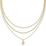 Kendra Scott Mini Elisa Triple Strand Necklace in Iridescent Drusy, 14k Gold-Plated Brass, Fashion Jewelry for Women