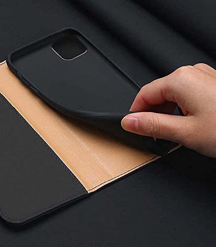 Étui clapet magnétique iPhone SE 2022 cuir véritable bleu 3e génération