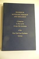 Progress in Psychiatric Research and Education A Symposium in Honor to the Seven B000WAC5MY Book Cover