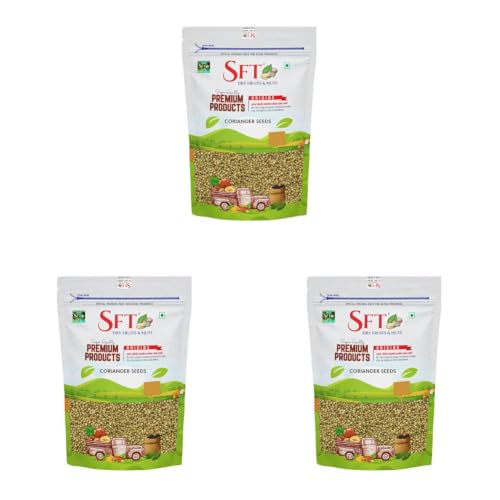 Image of SFT Coriander (Dhania) Seeds, 1 Kg (Pack of 3)