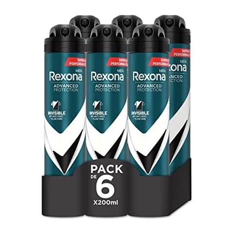 Rexona Desodorante Aerosol Protección Avanzada 72h Invisible Black & White Antitranspirante para hombre Cover